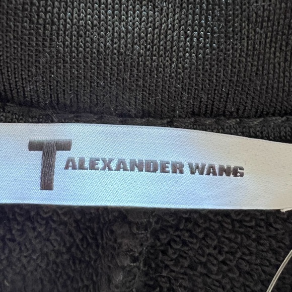 T ALEXANDER WANG pants casual black button sides medium CA0095 - Picture 9 of 9